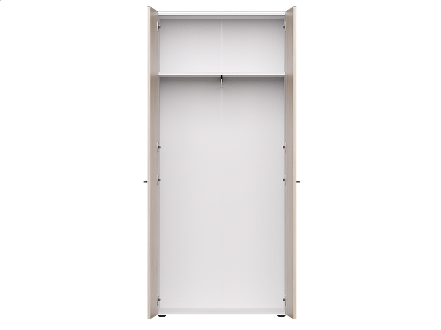 Гардероб Everprof EVO 800х383×1835 Белый/Дуб Соната