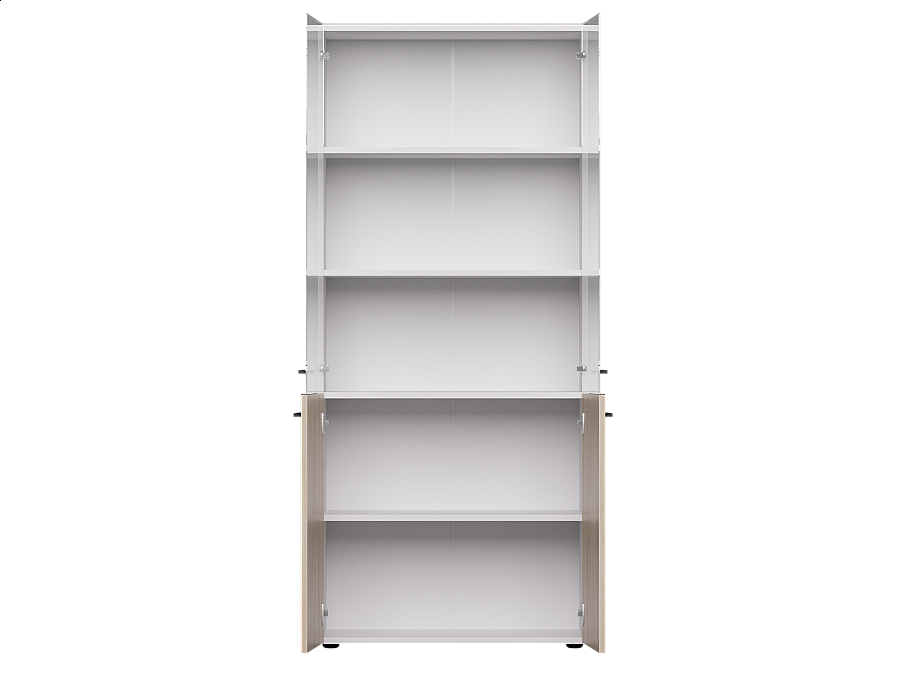 Шкаф комбинированный Everprof EVO 800х383×1835 Белый/Дуб Соната