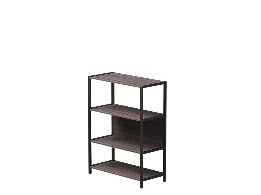 Стеллаж металлический средний Everprof EVO 830х385×1120 Дуб Пасадена/Черный