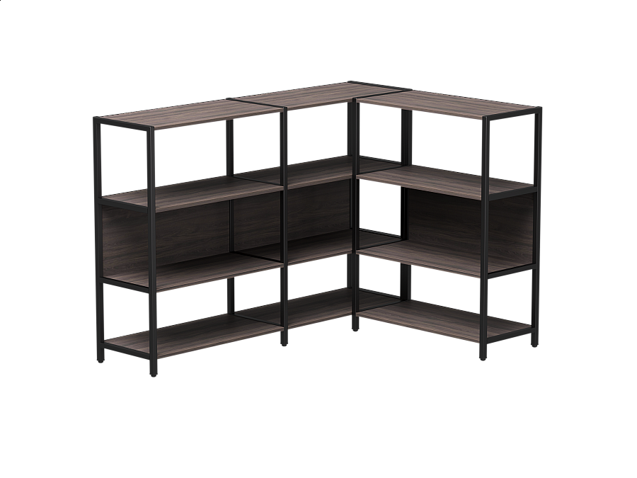 Набор стеллажных систем №14 Everprof EVO 1635x1215x1120 Дуб Пасадена/Черный