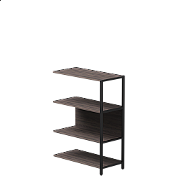 Полустеллаж металлический средний Everprof EVO 805х385×1120 Дуб Пасадена/Черный