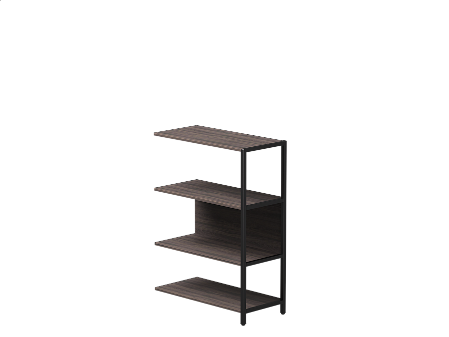 Полустеллаж металлический средний Everprof EVO 805х385×1120 Дуб Пасадена/Черный