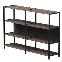 Набор стеллажных систем №1 Everprof EVO 1635x385x1120 Дуб Пасадена/Черный