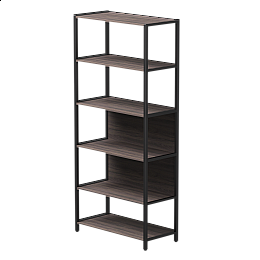 Стеллаж металлический высокий Everprof EVO 830х385×1840 Дуб Пасадена/Черный