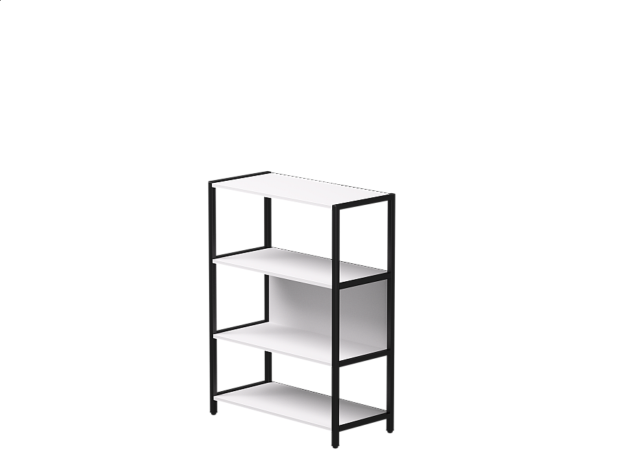 Стеллаж металлический средний Everprof EVO 830х385×1120 Белый/Черный