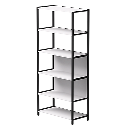 Стеллаж металлический высокий Everprof EVO 830х385×1840 Белый/Черный