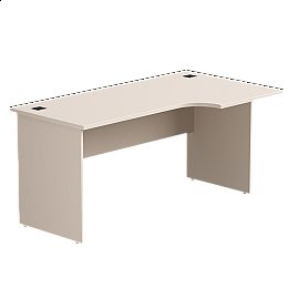 Стол эргономичный правый Everprof EVO опоры ЛДСП 1580х670(870)x755 мм Кашемир