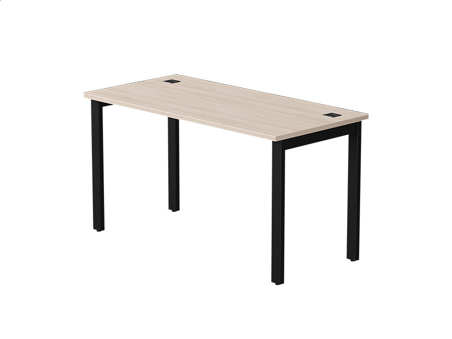 Стол прямой Everprof EVO на металлокаркасе 1380х670х755 мм Дуб Соната/Черный