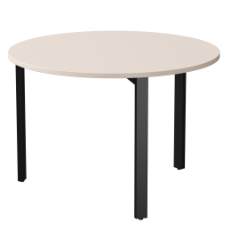 Стол переговорный Everprof EVO D1100 1100×755 Кашемир/Черный