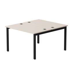 Бенч-система на 2 места Everprof EVO на металлокаркасе 1180х670(1370)x755 Кашемир/Черный