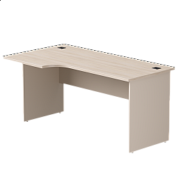 Стол эргономичный левый Everprof EVO опоры ЛДСП 1580х670(870)x755 мм Дуб Соната/Кашемир