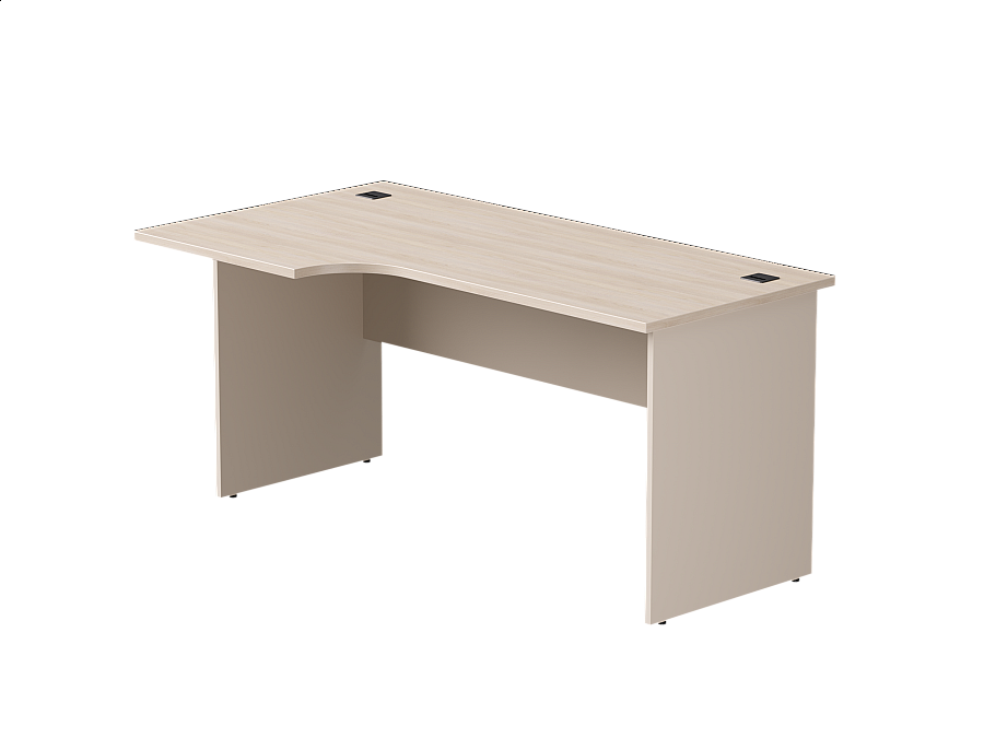Стол эргономичный левый Everprof EVO опоры ЛДСП 1580х670(870)x755 мм Дуб Соната/Кашемир