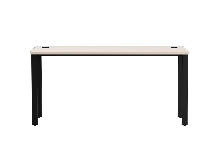 Стол прямой Everprof EVO на металлокаркасе 1580х670х755 мм Кашемир/Черный