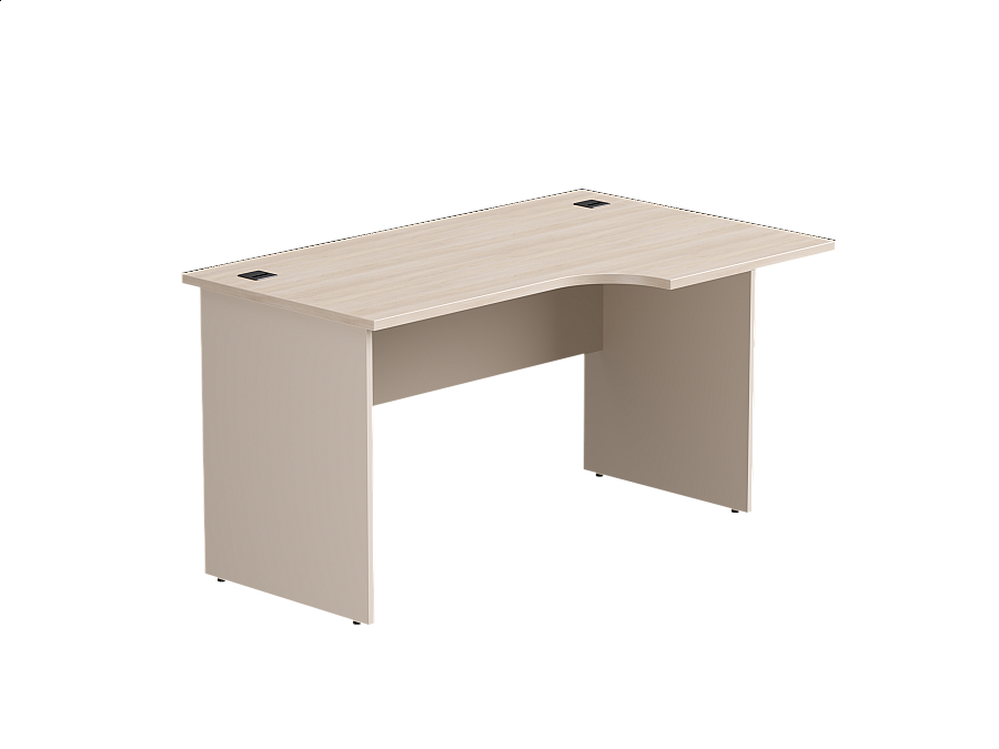 Стол эргономичный правый Everprof EVO опоры ЛДСП 1380х670(870)x755 мм Дуб Соната/Кашемир
