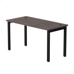 Стол прямой Everprof EVO на металлокаркасе 1380х670х755 мм Дуб Пасадена/Черный