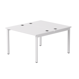 Бенч-система на 2 места Everprof EVO на металлокаркасе 1180х670(1370)x755 Белый/Белый