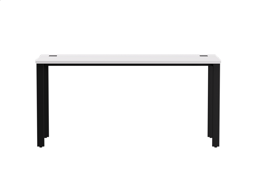 Стол прямой Everprof EVO на металлокаркасе 1580х670х755 мм Белый/Черный