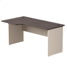 Стол эргономичный левый Everprof EVO опоры ЛДСП 1580х670(870)x755 мм Дуб Пасадена/Кашемир