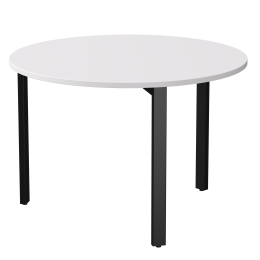 Стол переговорный Everprof EVO D1100 1100×755 Белый/Черный