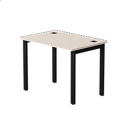 Стол прямой Everprof EVO на металлокаркасе 980х670х755 мм Кашемир/Черный