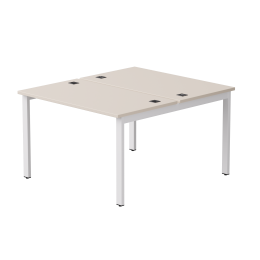 Бенч-система на 2 места Everprof EVO на металлокаркасе 1180х670(1370)x755 Кашемир/Белый