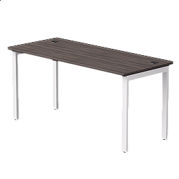 Стол прямой Everprof EVO на металлокаркасе 1580х670х755 мм Дуб Пасадена/Белый