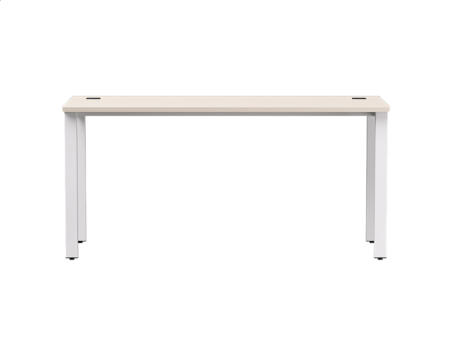 Стол прямой Everprof EVO на металлокаркасе 1580х670х755 мм Кашемир/Белый