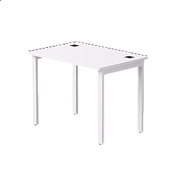 Стол прямой Everprof EVO на металлокаркасе 980х670х755 мм Белый/Белый