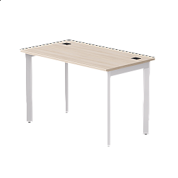 Стол прямой Everprof EVO на металлокаркасе 1180х670х755 мм опоры 45гр Дуб Соната/Белый