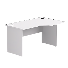 Стол эргономичный правый Everprof EVO опоры ЛДСП 1380х670(870)x755 мм Белый