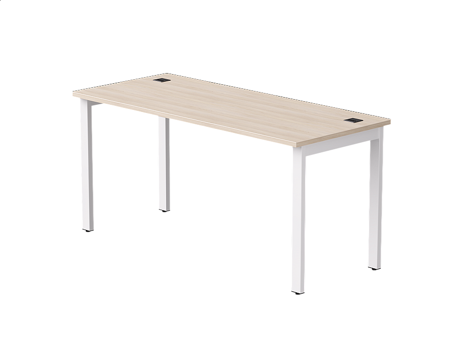 Стол прямой Everprof EVO на металлокаркасе 1580х670х755 мм Дуб Соната/Белый