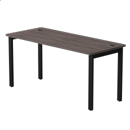 Стол прямой Everprof EVO на металлокаркасе 1580х670х755 мм Дуб Пасадена/Черный