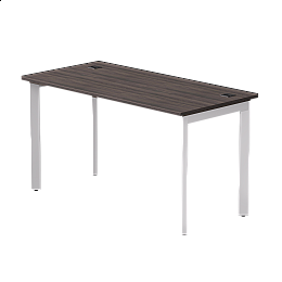 Стол прямой Everprof EVO на металлокаркасе 1380х670х755 мм опоры 45гр Дуб Пасадена/Белый