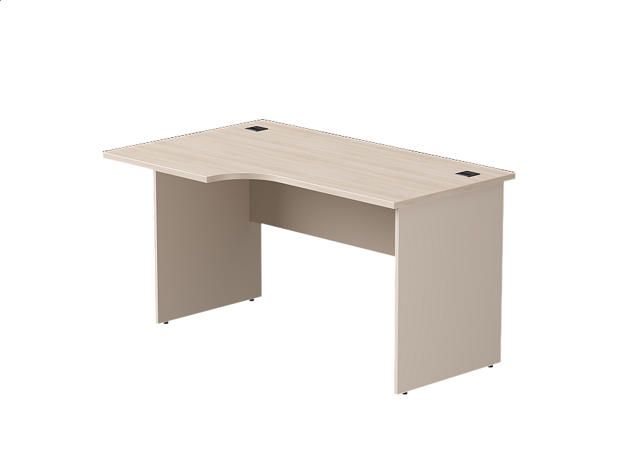 Стол эргономичный левый Everprof EVO опоры ЛДСП 1380х670(870)x755 мм Дуб Соната/Кашемир
