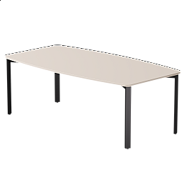 Стол переговорный Everprof EVO 2100х1100×755 Кашемир/Черный