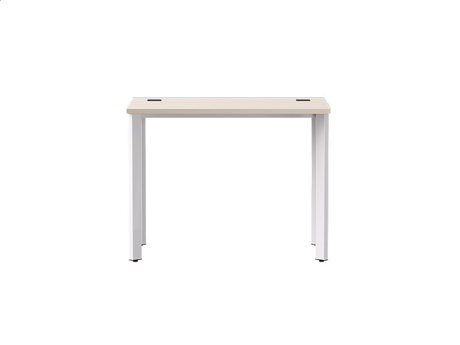 Стол прямой Everprof EVO на металлокаркасе 980х670х755 мм опоры 45гр Кашемир/Белый