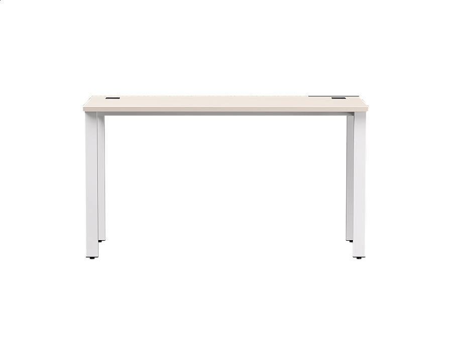 Стол прямой Everprof EVO на металлокаркасе 1380х670х755 мм Кашемир/Белый