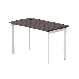 Стол прямой Everprof EVO на металлокаркасе 1180х670х755 мм опоры 45гр Дуб Пасадена/Белый