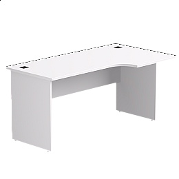 Стол эргономичный правый Everprof EVO опоры ЛДСП 1580х670(870)x755 мм Белый