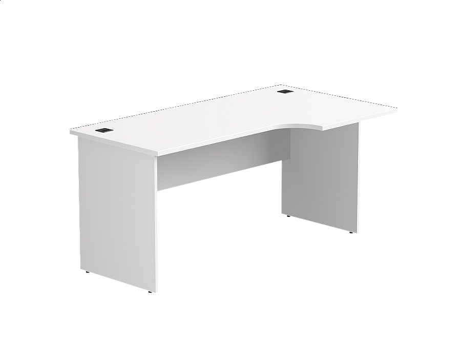 Стол эргономичный правый Everprof EVO опоры ЛДСП 1580х670(870)x755 мм Белый