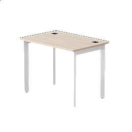 Стол прямой Everprof EVO на металлокаркасе 980х670х755 мм опоры 45гр Дуб Соната/Белый