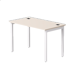 Стол прямой Everprof EVO на металлокаркасе 1180х670х755 мм Кашемир/Белый