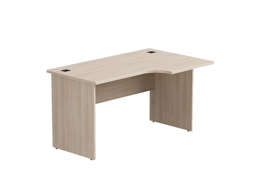 Стол эргономичный правый Everprof EVO опоры ЛДСП 1380х670(870)x755 мм Дуб Соната