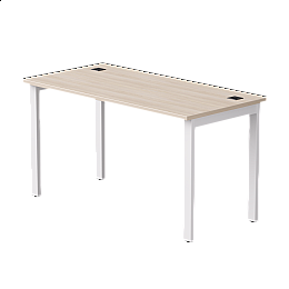 Стол прямой Everprof EVO на металлокаркасе 1380х670х755 мм Дуб Соната/Белый