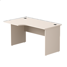 Стол эргономичный левый Everprof EVO опоры ЛДСП 1380х670(870)x755 мм Кашемир