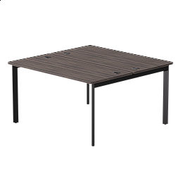 Бенч-система на 2 места Everprof EVO на металлокаркасе 1380х670(1370)x755 опоры 45гр Дуб Пасадена/Черный