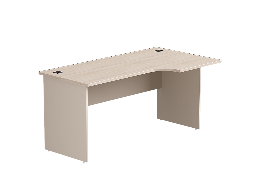 Стол эргономичный правый Everprof EVO опоры ЛДСП 1580х670(870)x755 мм Дуб Соната/Кашемир