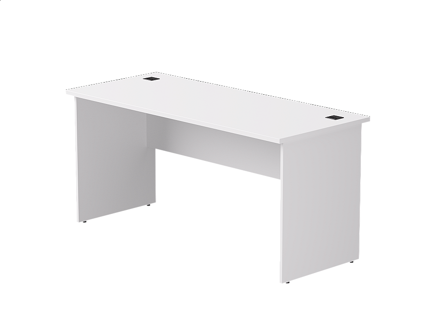 Стол прямой Everprof EVO опоры ЛДСП 1580х670х755 мм Белый