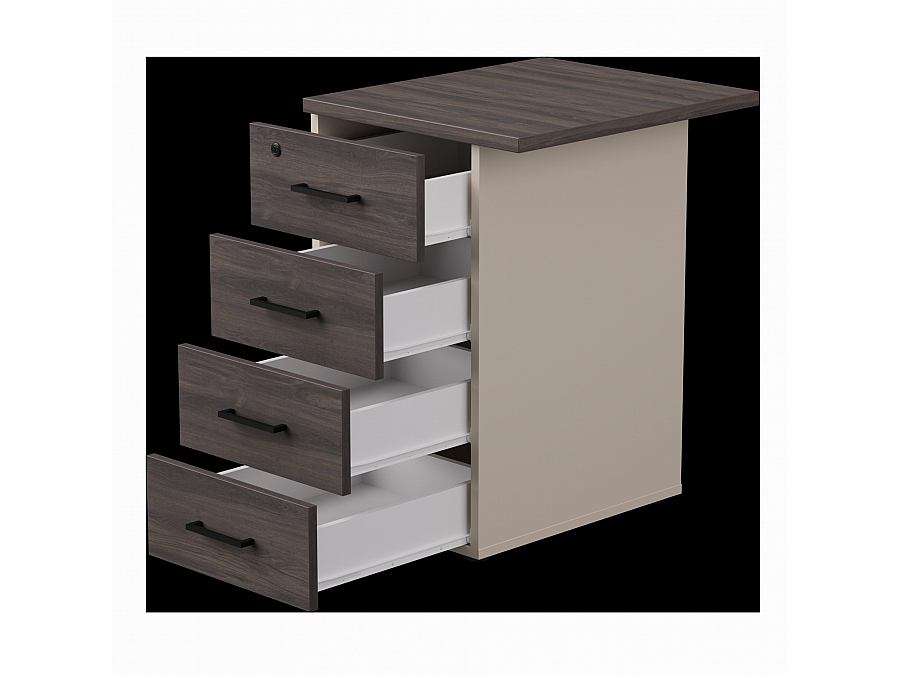 Тумба приставная Everprof EVO с топом 510х600×755 Кашемир/Дуб Пасадена