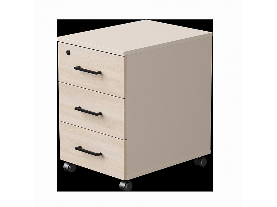 Тумба мобильная Everprof EVO 406х540х608 Кашемир/Кашемир/Дуб Соната